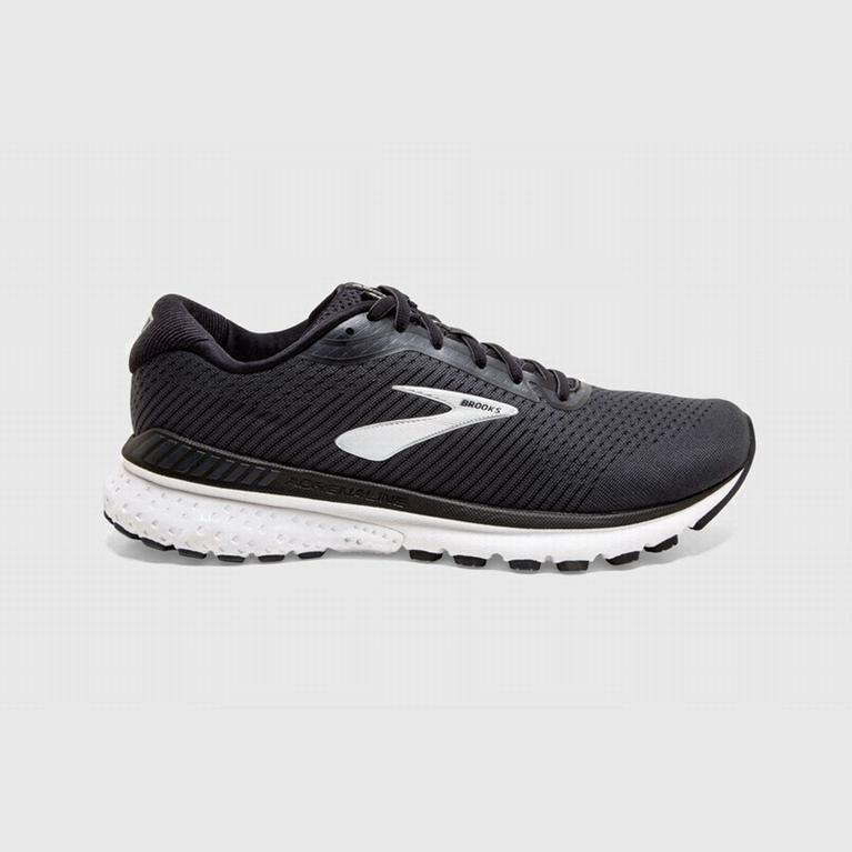 Brooks Women's Adrenaline Gts 20 Road Running Shoes Singapore - Black/White (07692-LNJH)